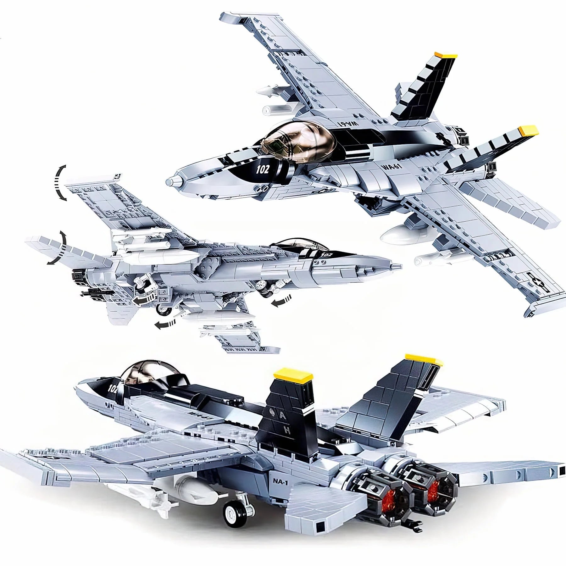 F-18 Super Hornet Fighter Jet Building Block Set Z728325