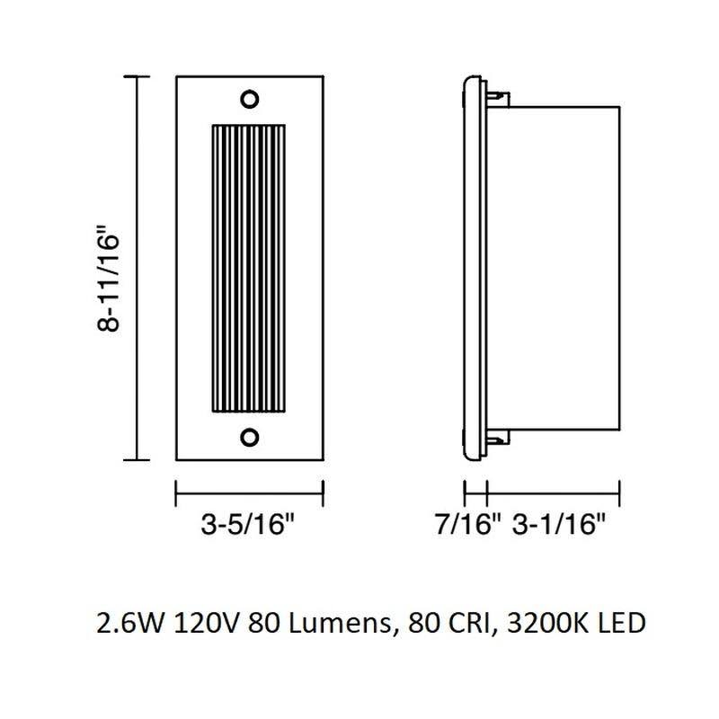 Bronze LED Step Light M1084