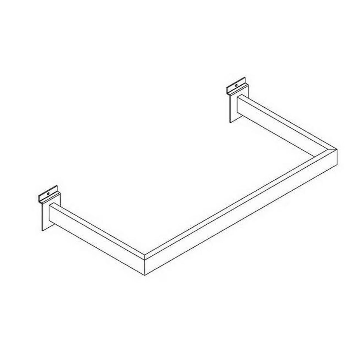 U-Shaped Rectangular Tubing Hangrail H7265