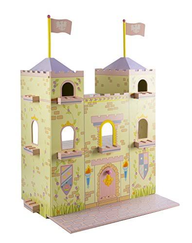 Wooden Fairytale Castle on Lazy Susan H2498