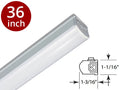 36in LED Under Cabinet Light Bar, 12W, 930 Lumens, 2700K, 120V S5283