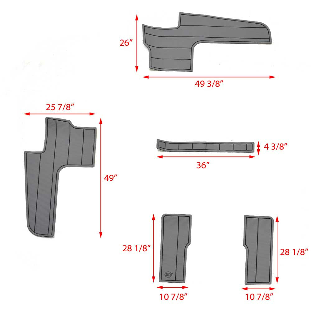 Gray Boat Swim Mats U29037