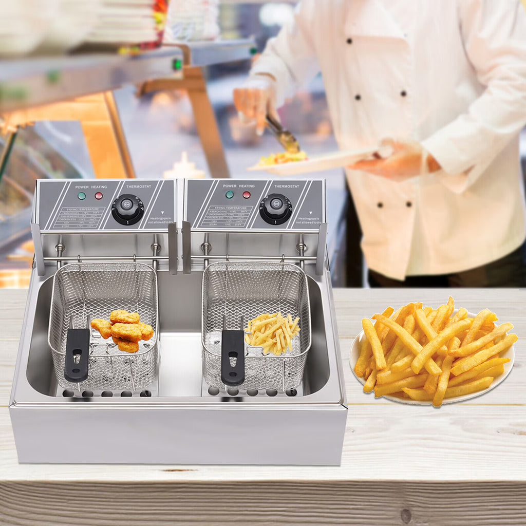 5000W Electric Deep Fryer 12L Single Tank V3165