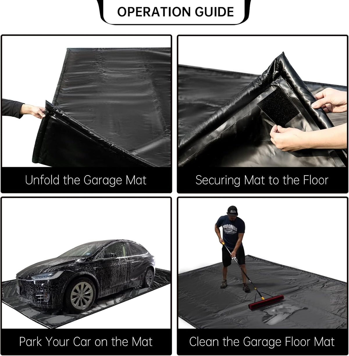 Garage Floor Mat 8'6"x20' Water Barrier Snow Melting Mat X16676