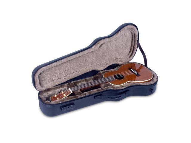 Zippered Hardshell Tenor Ukulele Case with Password Lock-Black M190