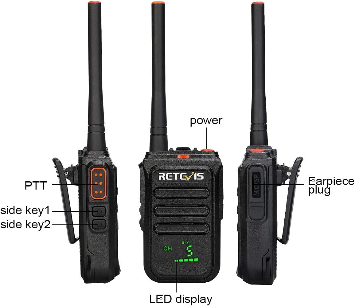MURS Radio Walkie Talkies Rechargeable 1500mAh 2 Pack A2443