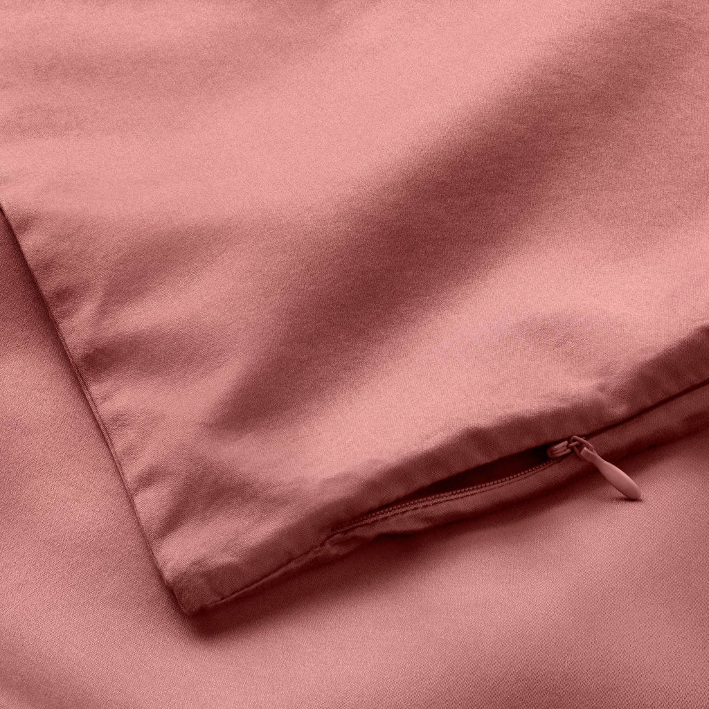Full/Queen Supima Washed Sateen Duvet & Sham Set Rose Z242