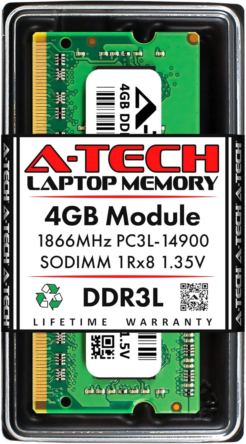 16GB (2x8GB) DDR3 / DDR3L 1866MHz SODIMM PC3L-14900 2Rx8 Dual Rank 1.35V CL13 204-Pin Non-ECC Unbuffered Notebook Laptop RAM Memory Upgrade Kit Pack of 2 Z7179