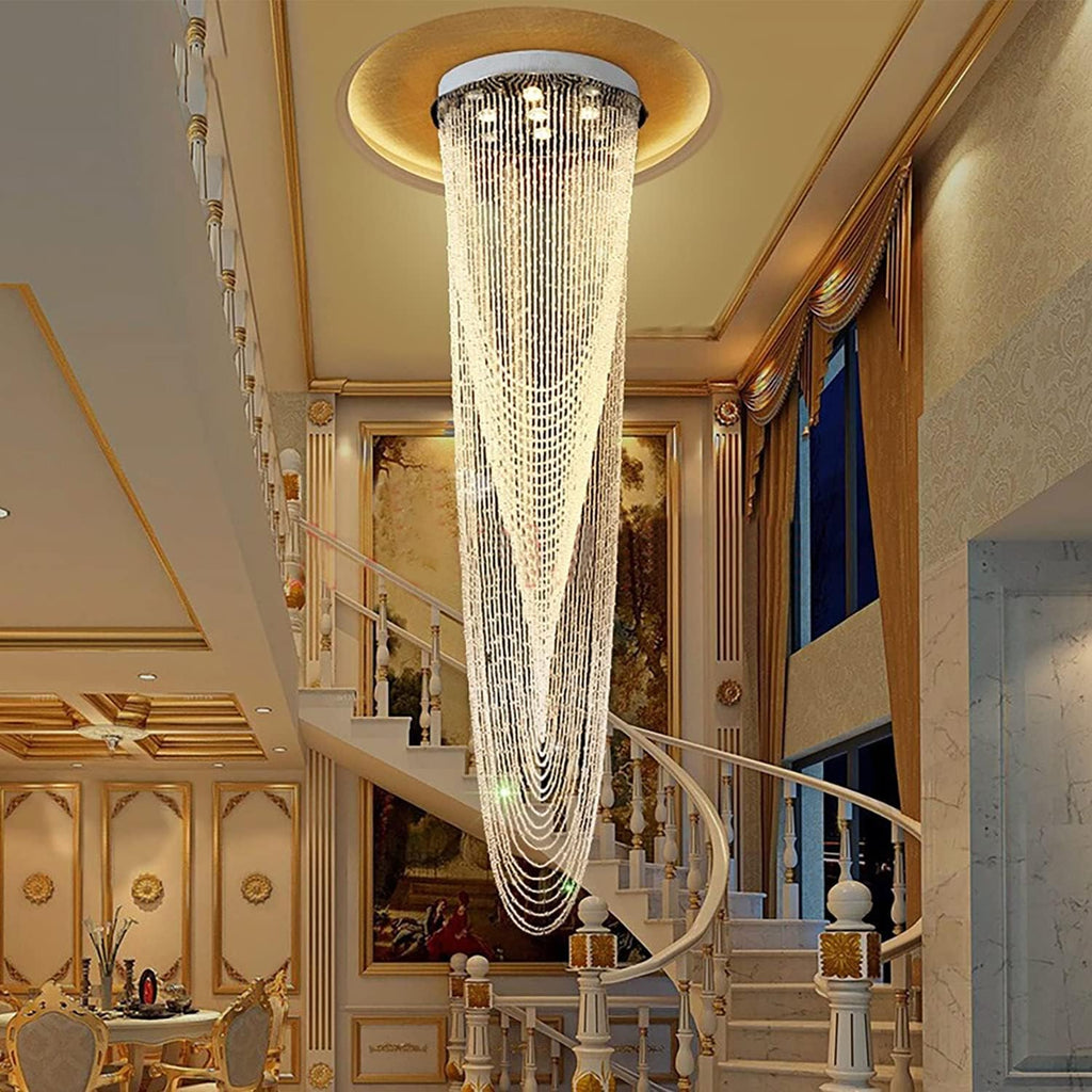 Modern Crystal Chandelier, H91'' High K40869