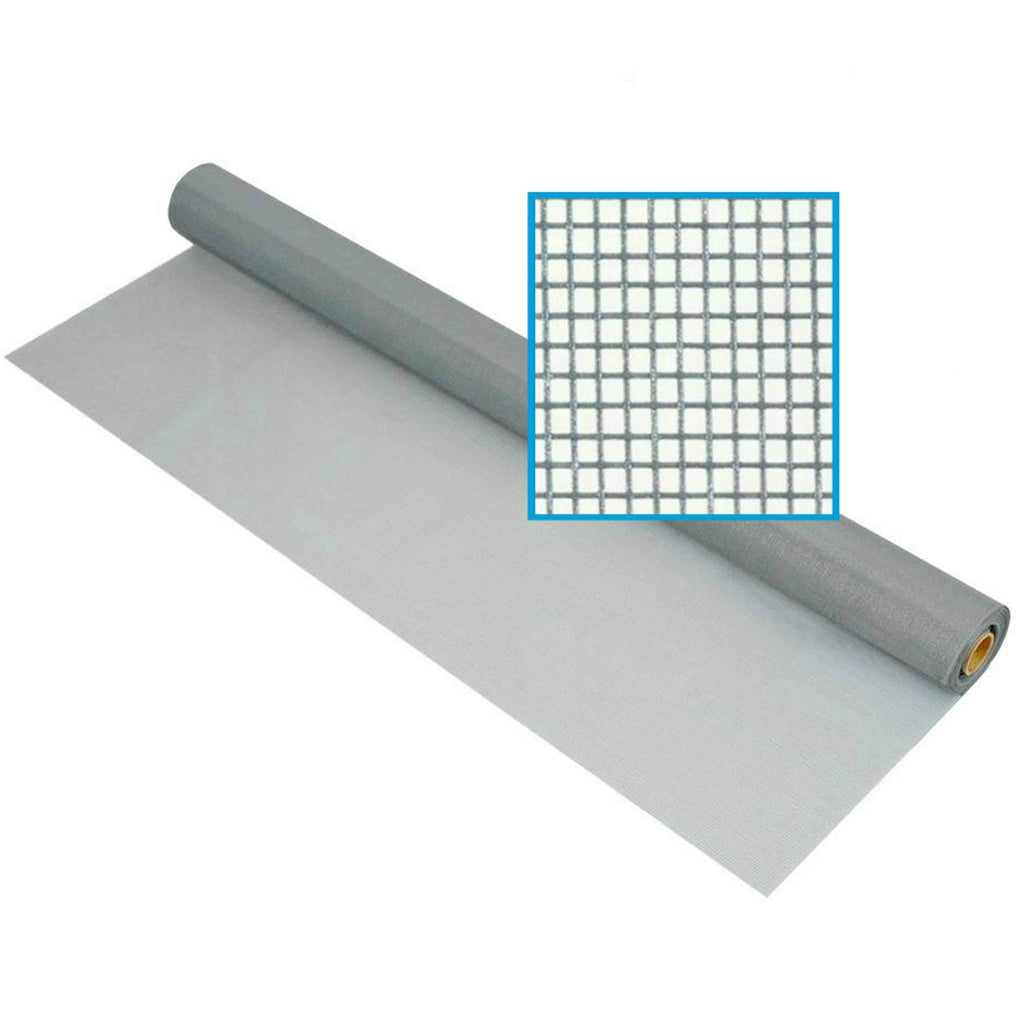 Fiberglass Window Screen Roll 72 x 100 in Gray L429446