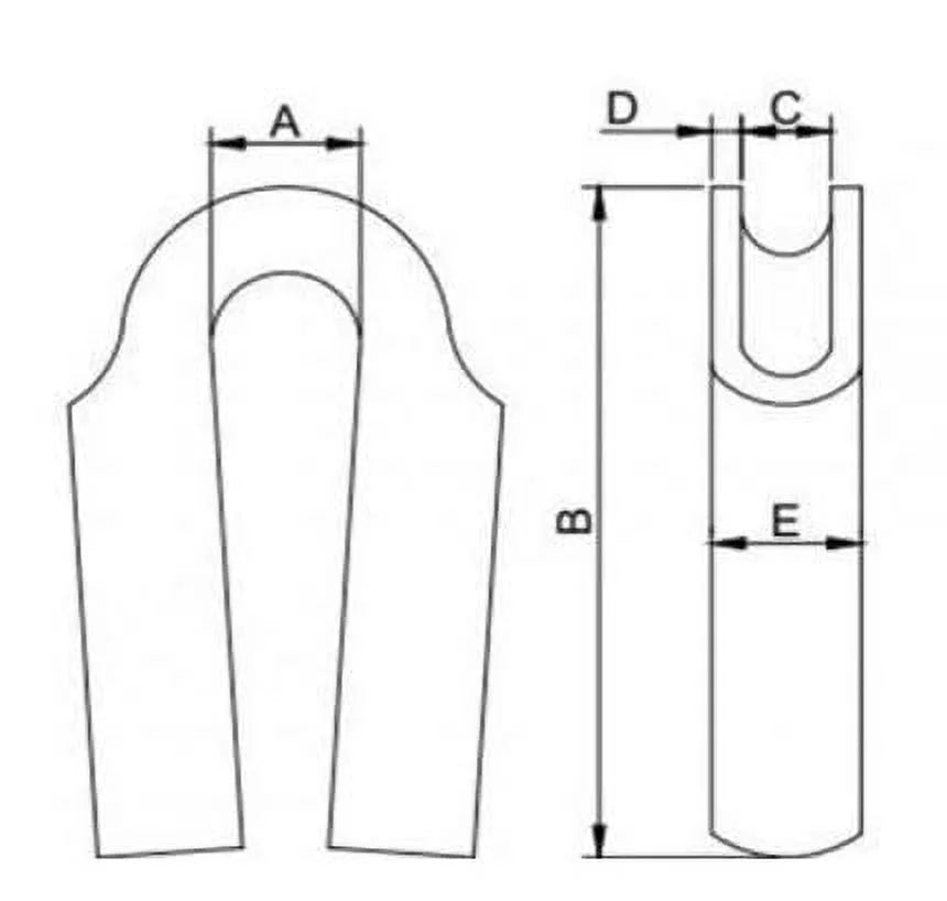 Wire Rope Tube Thimble 316 Stainless Steel 20mm 02-Pack D4885