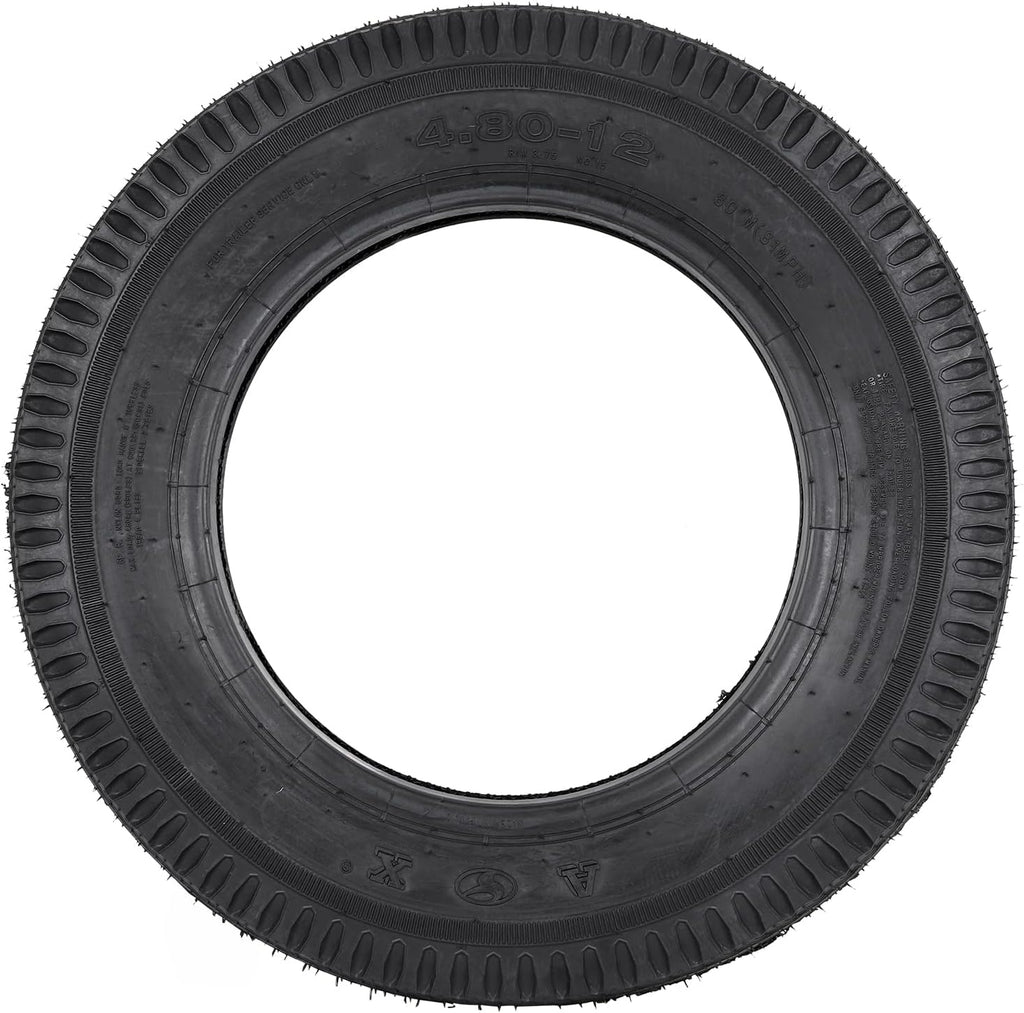Set of 2 Utility Trailer Tire 4.80-12 Load Range C B4128
