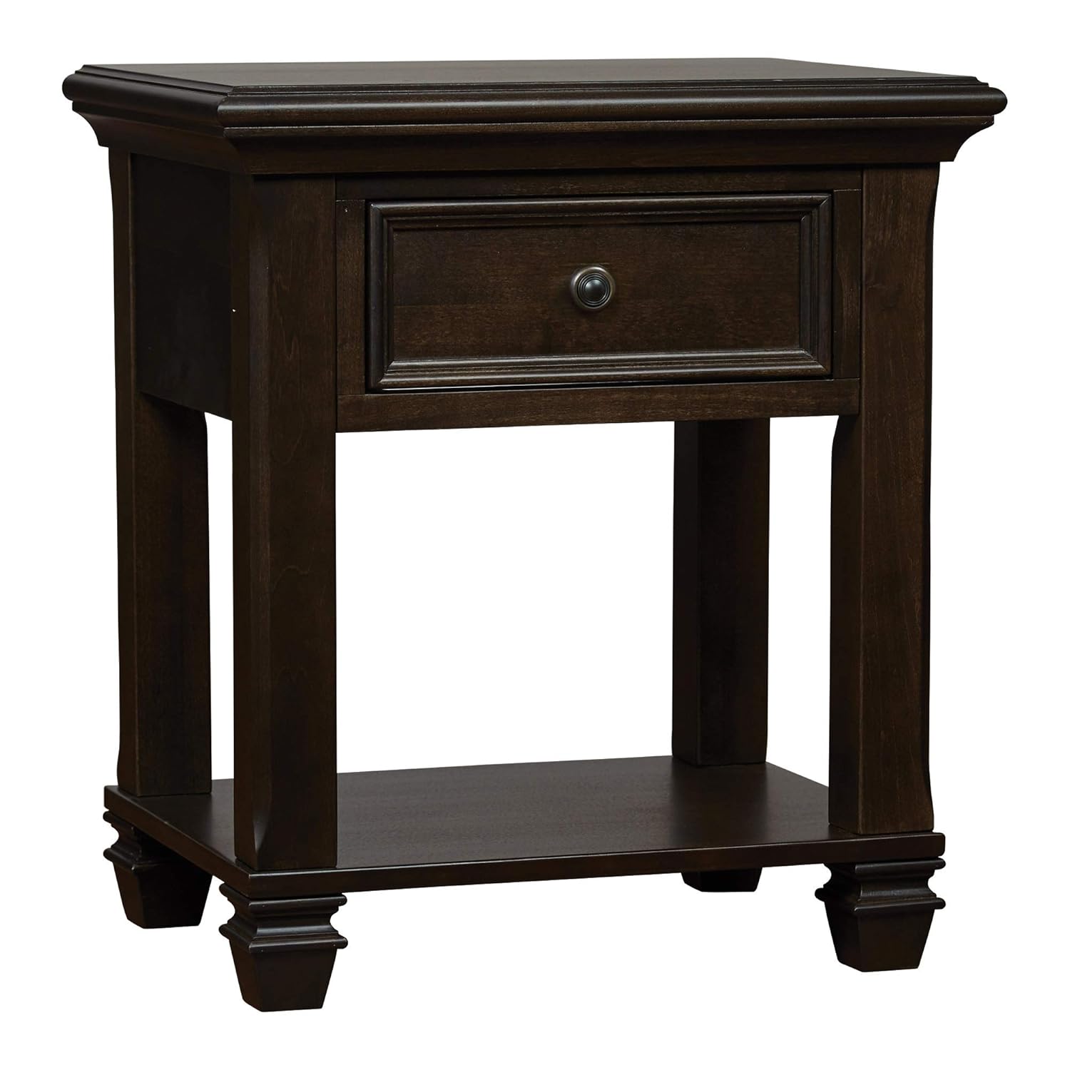 Pure White 1 Drawer Nightstand L461