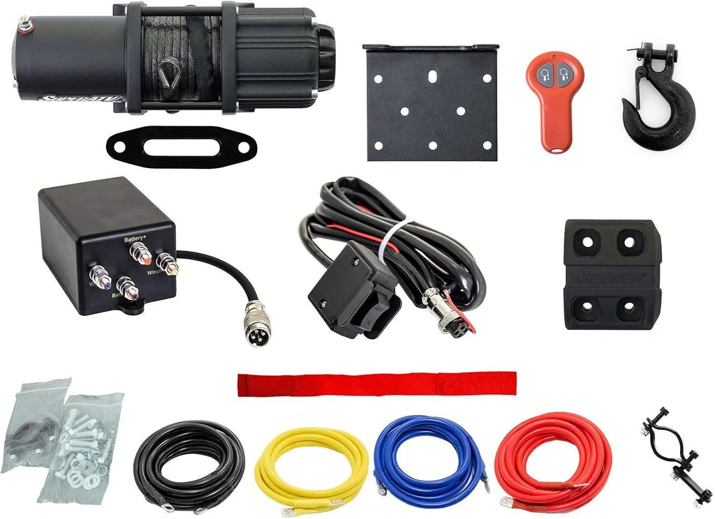 Black Ops 3500 lb Winch with Winch Mounting Plate Z2797