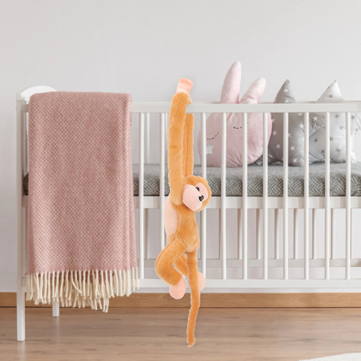 2Pcs Hanging Plush Monkey Doll Stuffed Animal Toy T629