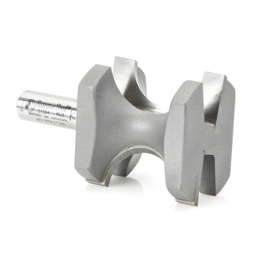 Carbide Tipped Bullnose 5/8 Radius x 2 inch Dia x 2 inch x 1/2 Shank I713