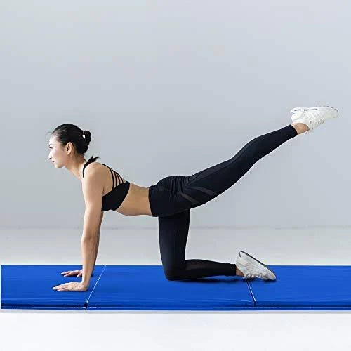Blue Folding Fitness Exercise Mat Y9803
