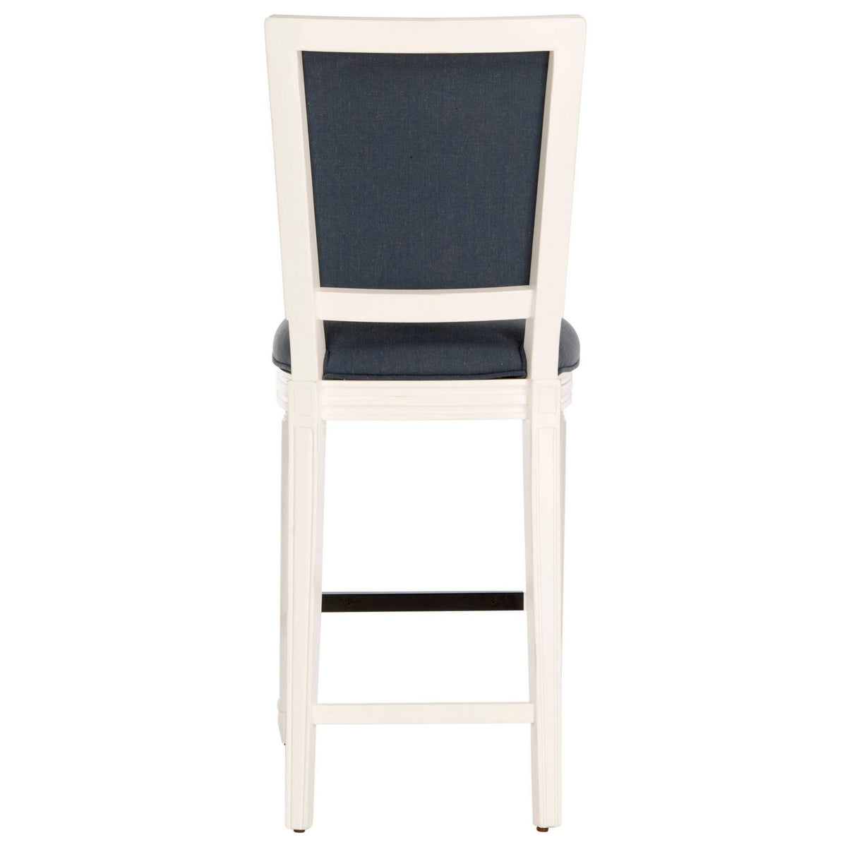 Navy/Cream Rectangle Bar Stool (Set of 2) C83999