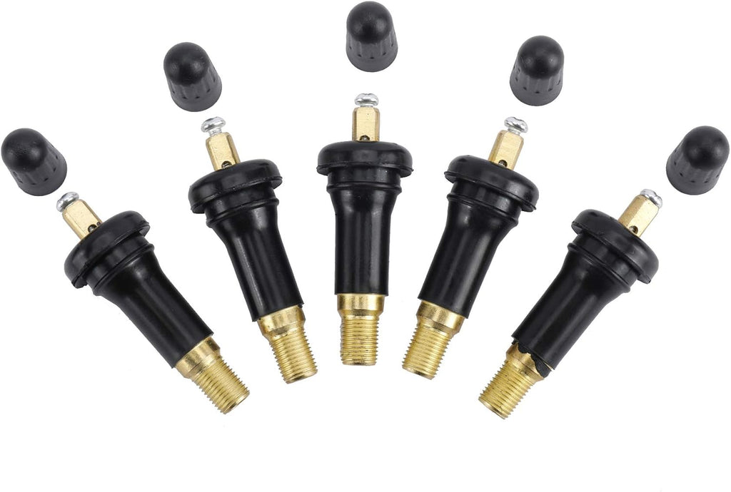 100 PCS Tire Pressure Sensor Rubber Valve Stems with Screws Pack of 2 U496