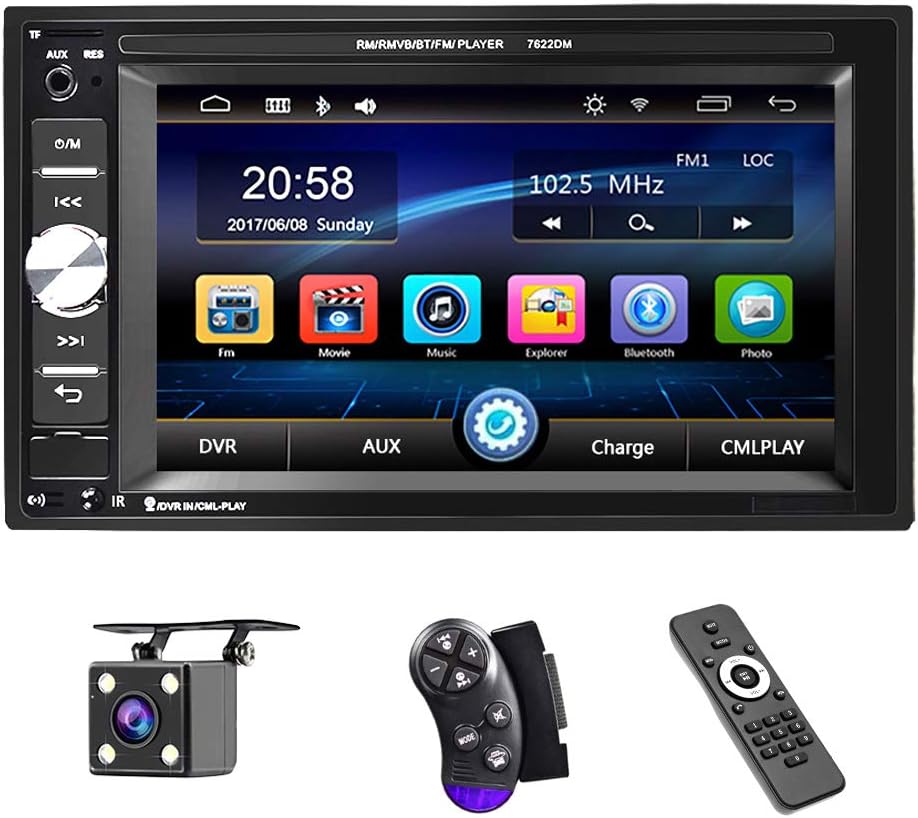 6.2 Inch Touch Screen Car Stereo with Backup Camera O904351