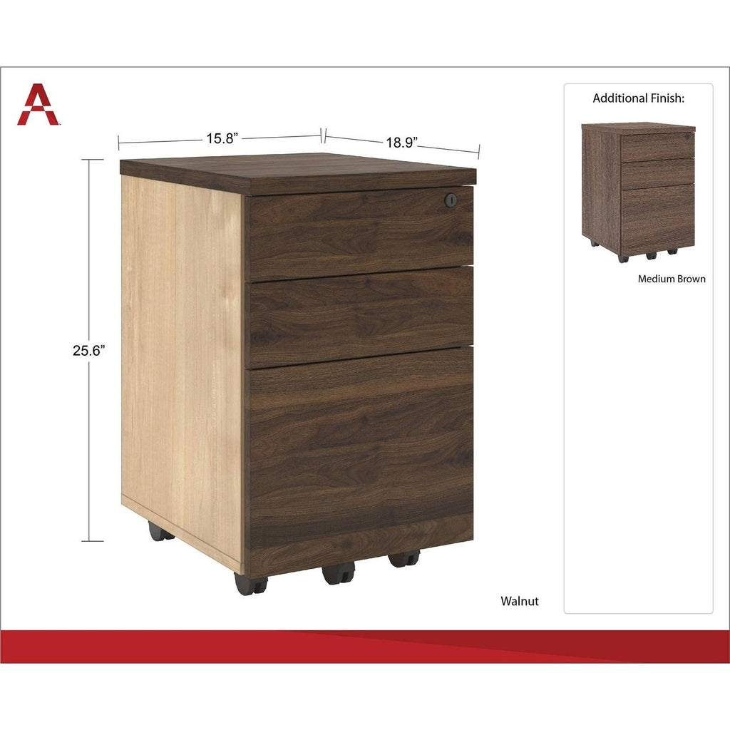 Medium Brown File Cabinet X160