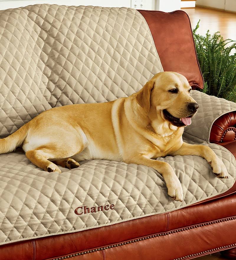 Red Polyester Pet Sofa Cover E683361