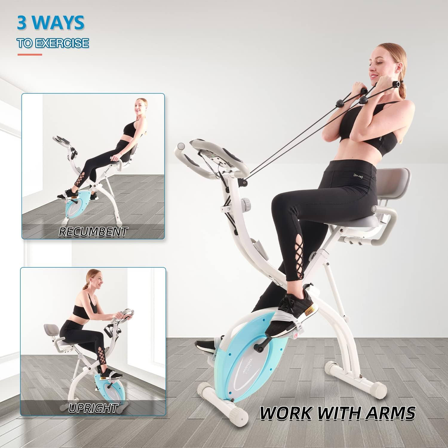 Folding Exercise Bike with Arm Workout A68883