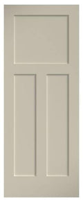 5-Panel Shaker White Primed Solid Wood Core Interior Slab Door Q5485