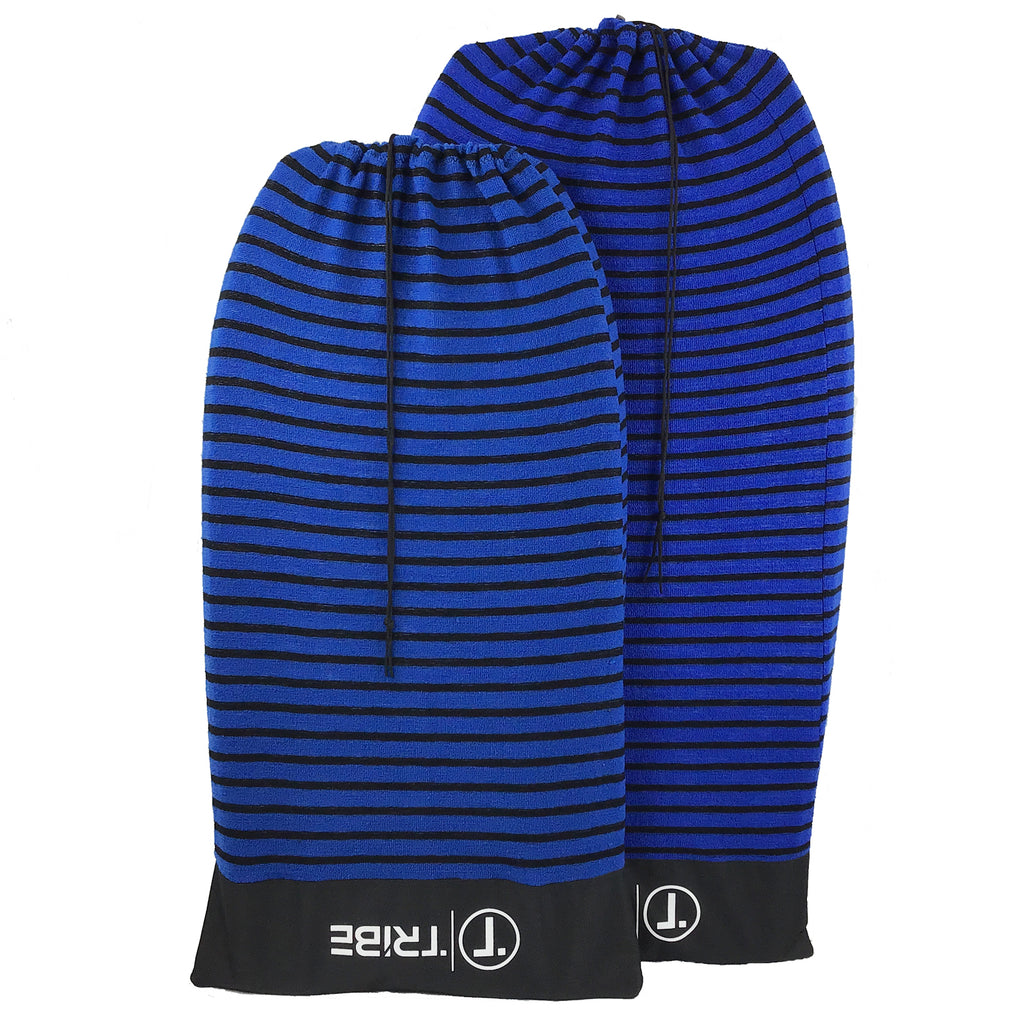 Black & Blue Stripe Stretchy Bodyboard Sock Cover L6143