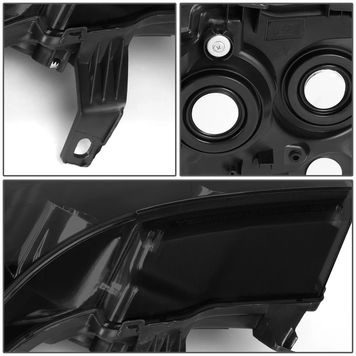 Smoked Housing Clear Corner Headlamp Left + Right R77733