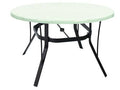 48'' Wide Round Cast Aluminum Outdoor Dining Table L802021