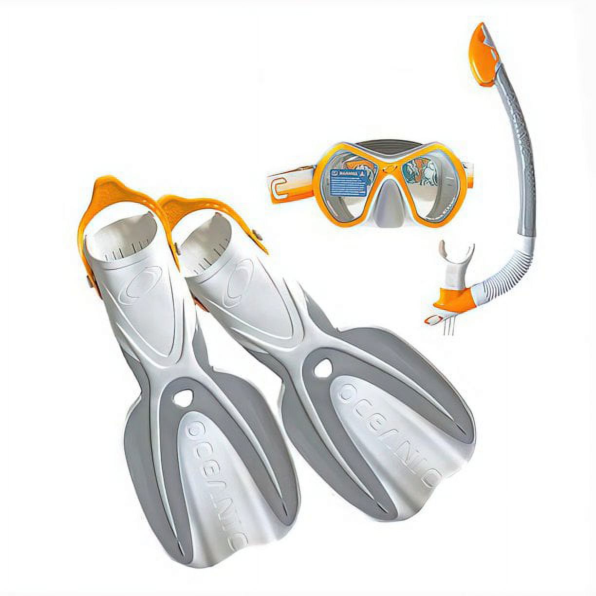 Adult Snorkeling Set with Mesh Bag, Size Large/X-Large Z61916