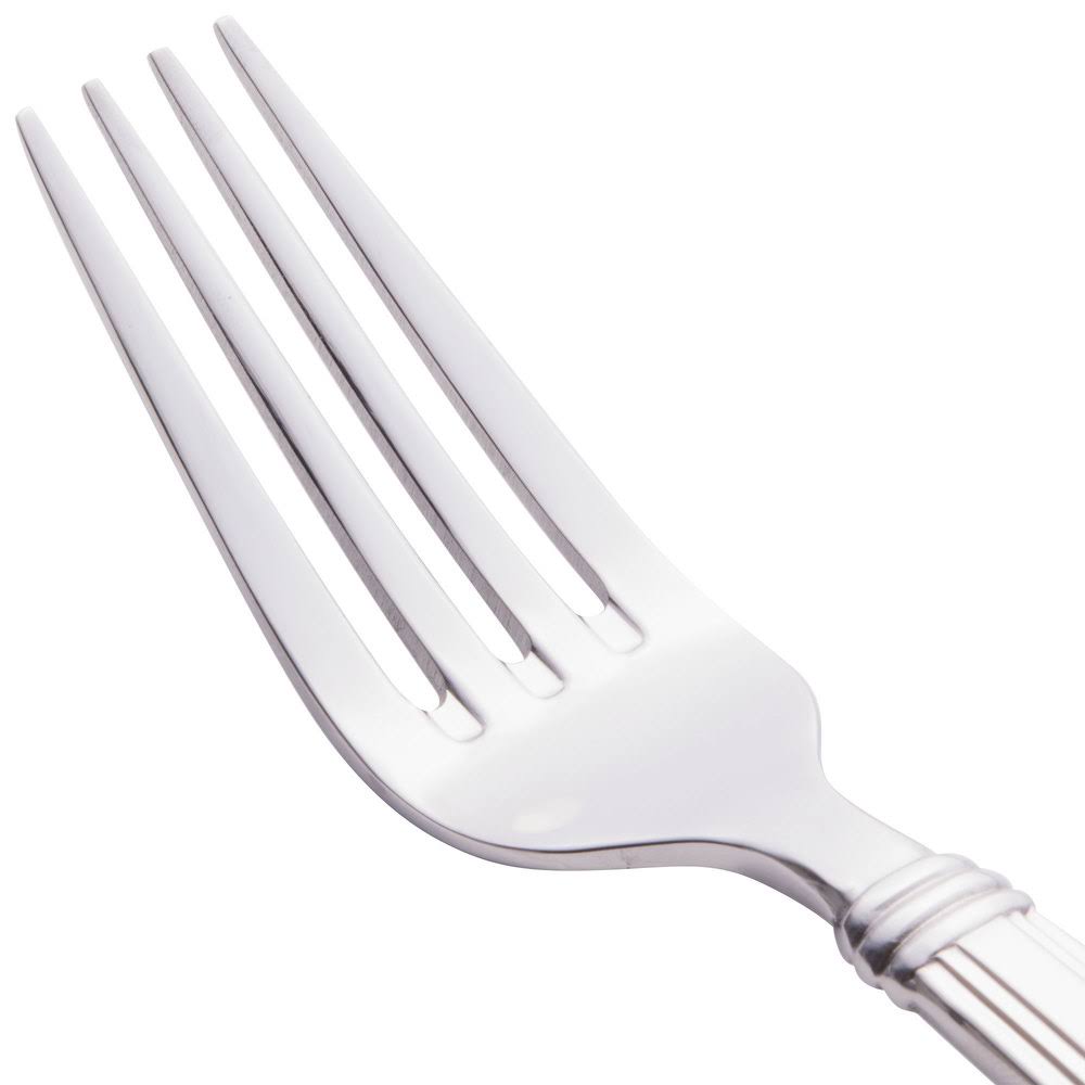 Slate 18/0 Stainless Steel Heavy Weight Utility Dessert Fork - 36/Case G81668