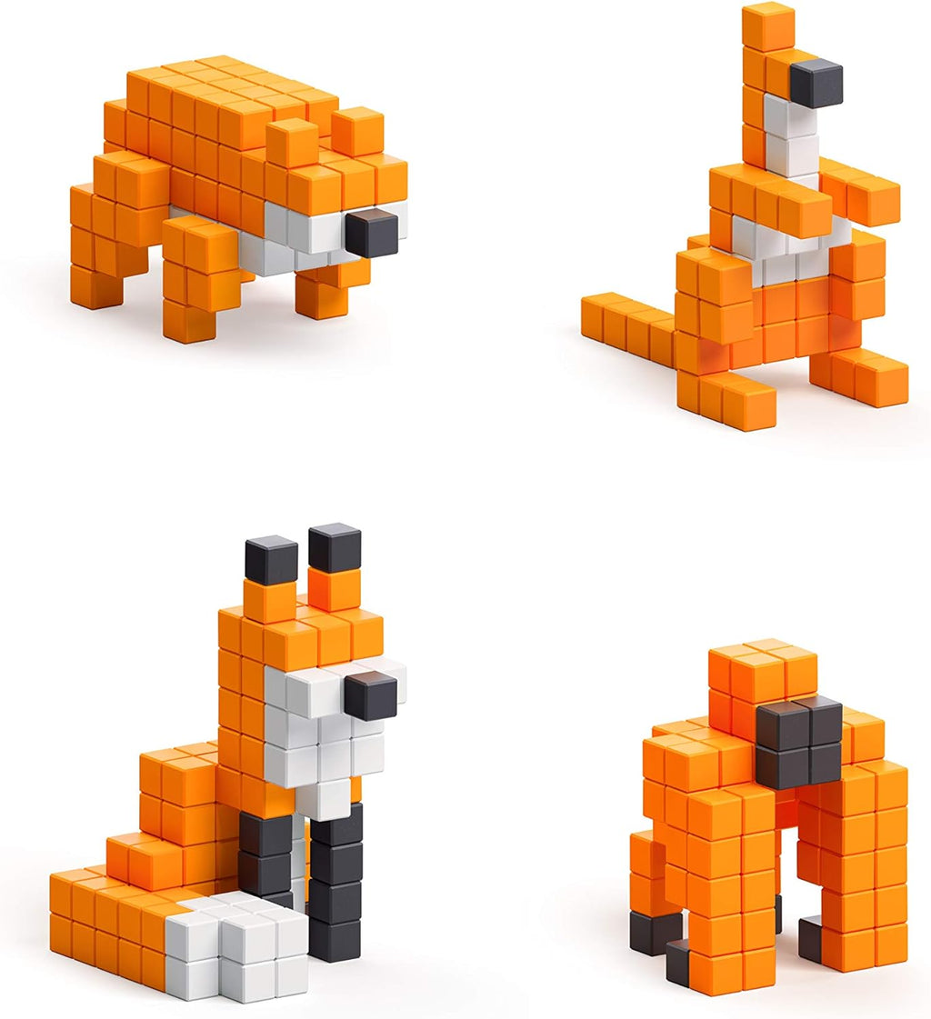 Orange Animals Magnetic Blocks Set X6275