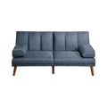 Blue Adjustable Futon Sofa Bed D708