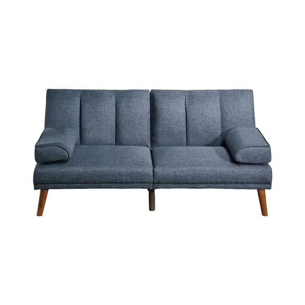 Blue Adjustable Futon Sofa Bed D708