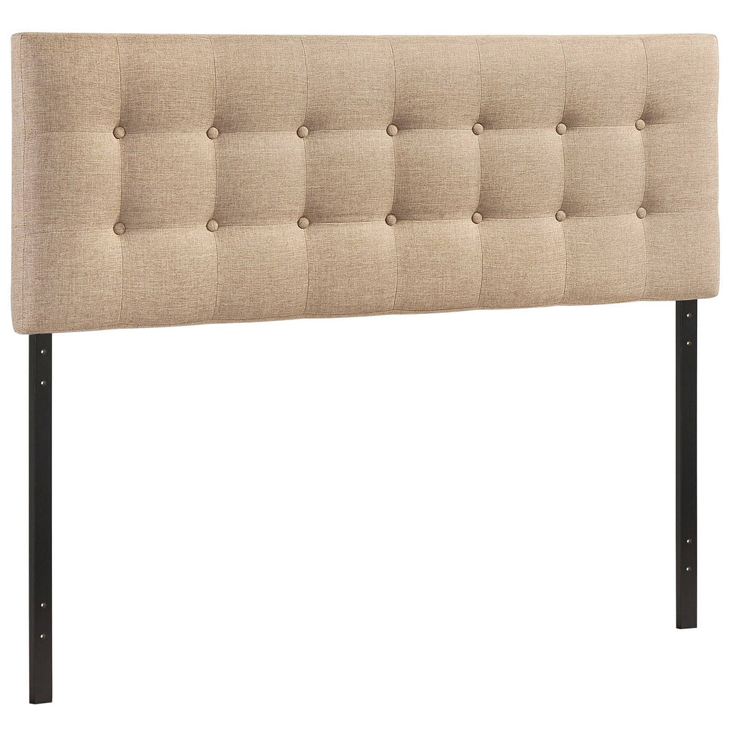 Beige Fabric Headboard U434508