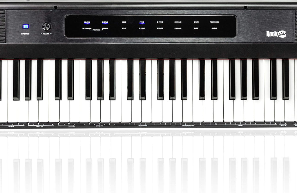 88-Key Semi-Weighted Digital Piano, Black V681