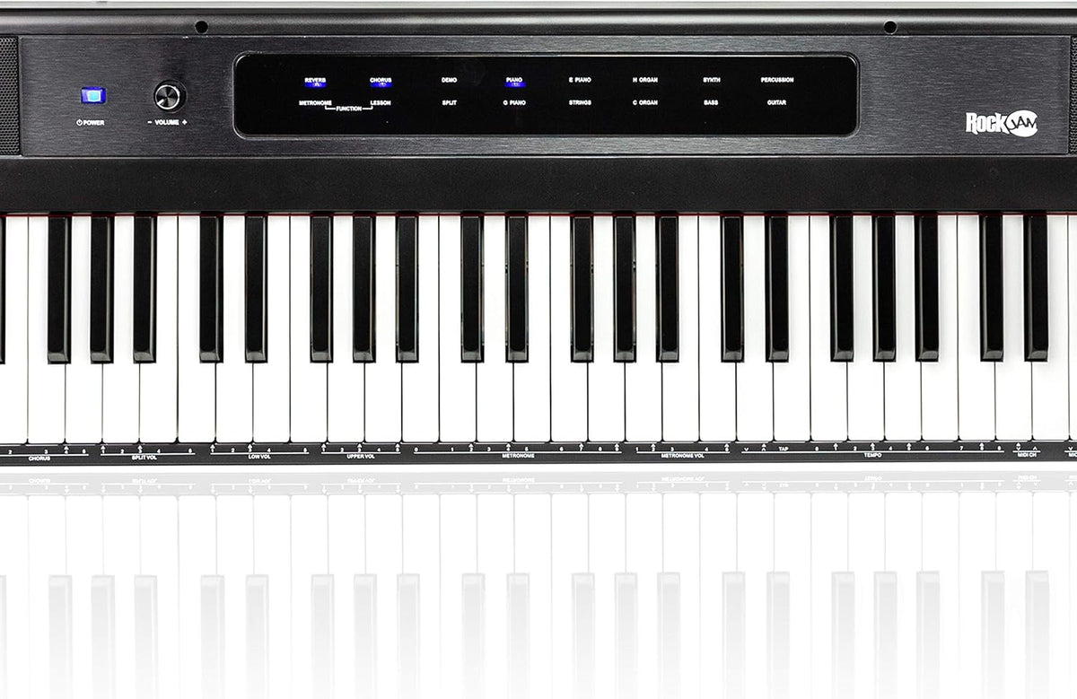 88-Key Semi-Weighted Digital Piano, Black V681