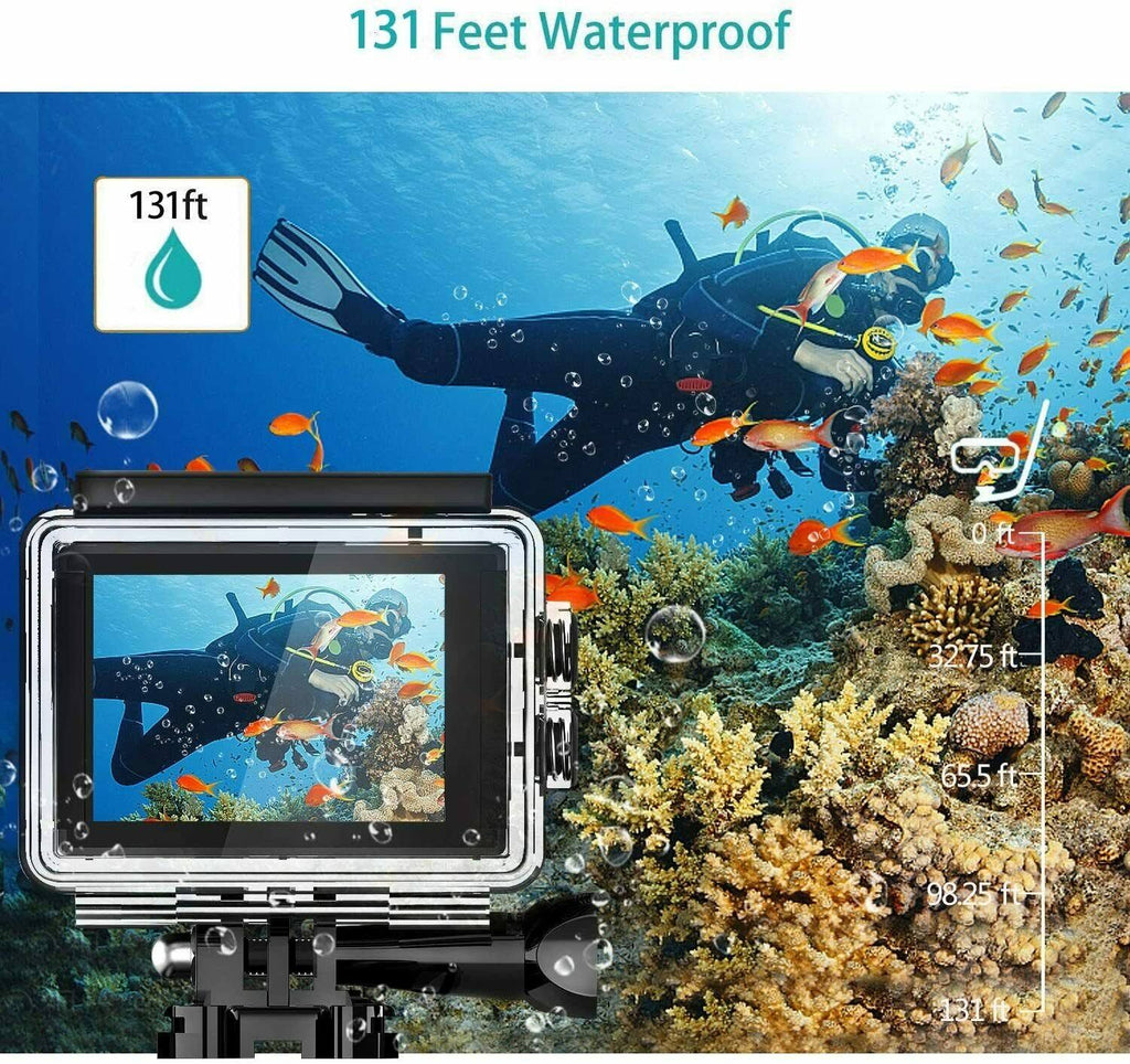 4K Action Camera 20MP Waterproof 40M Wide-Angle WiFi T326078