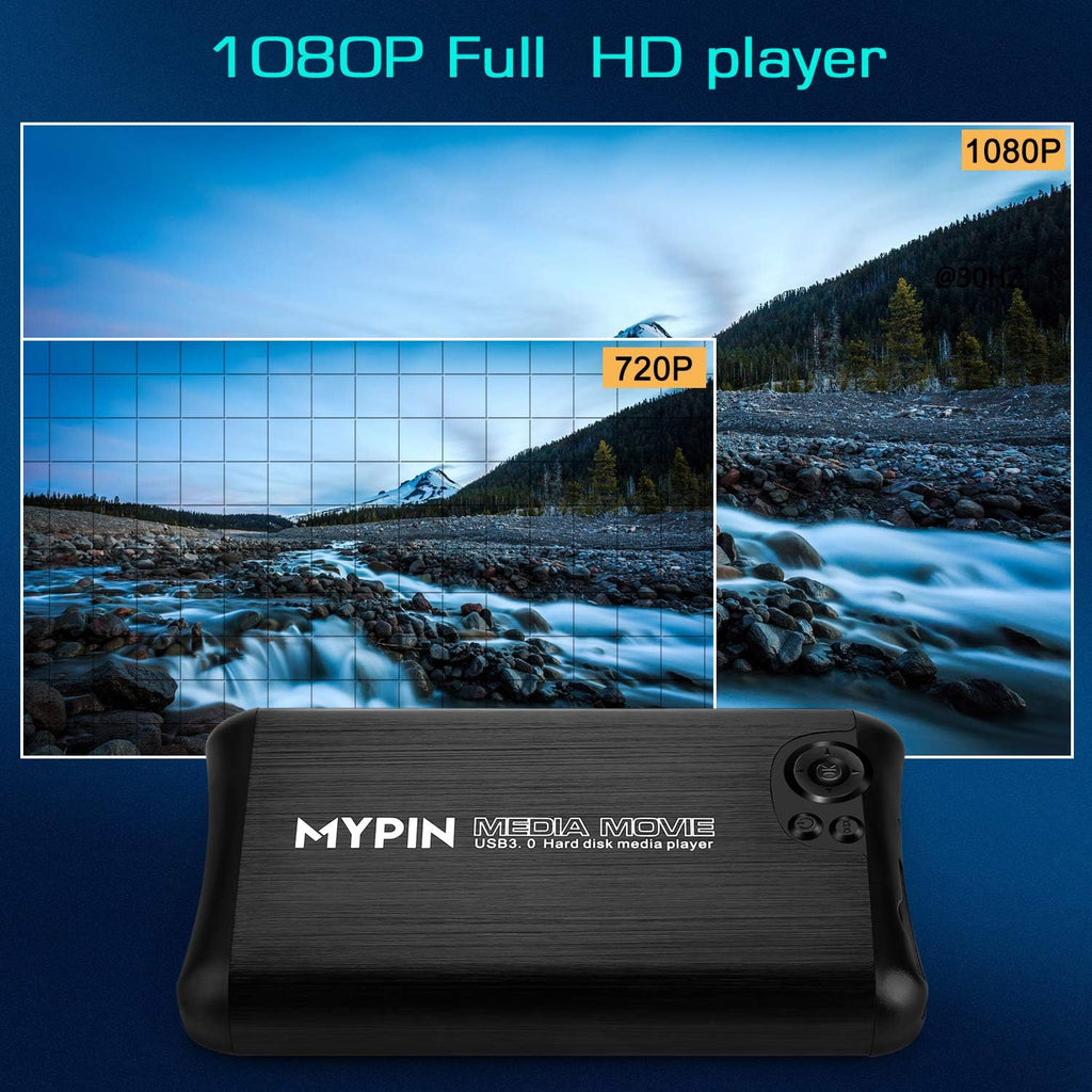 1080P USB3.0 HDMI Media Player with HDMI/AV/Coaxial Output L9468