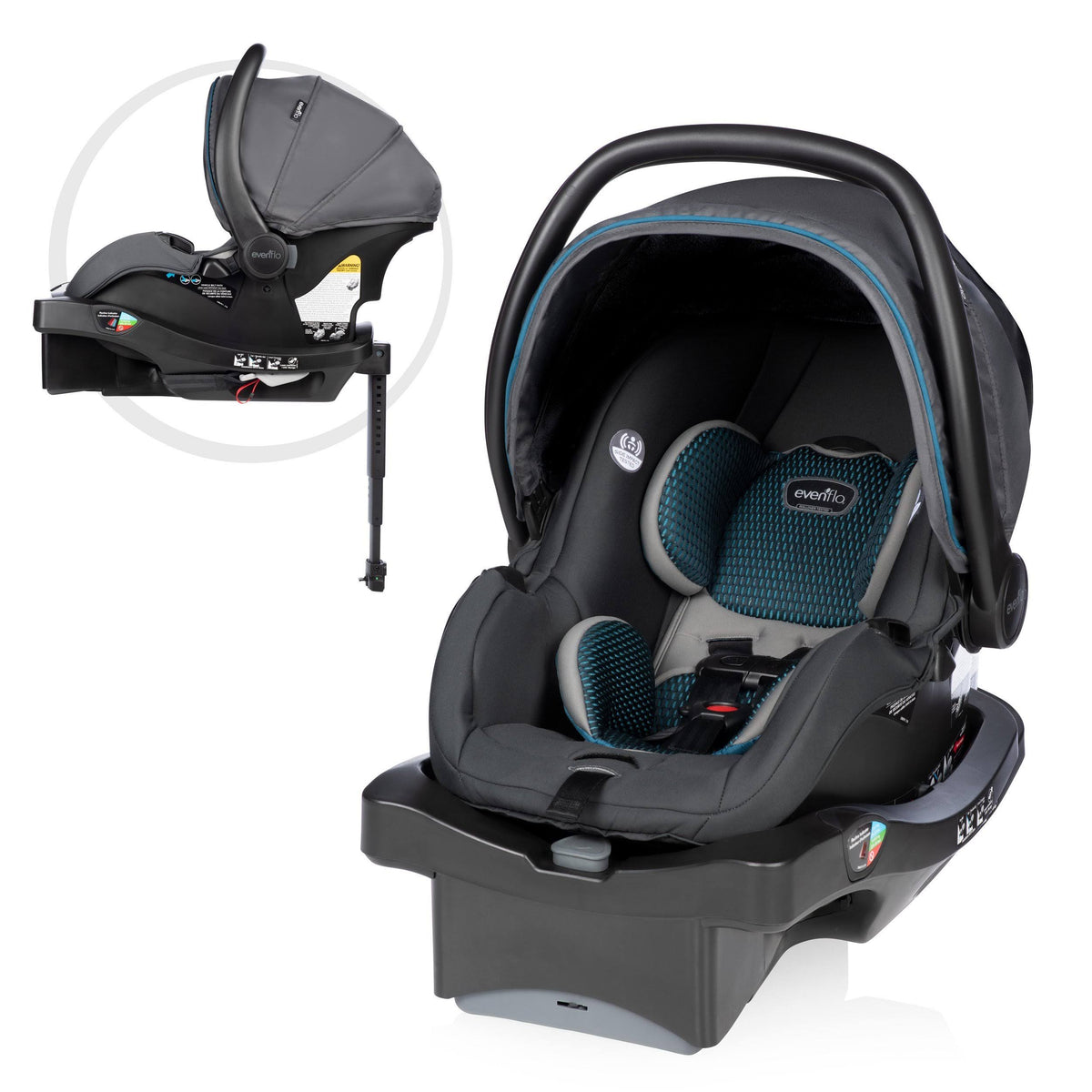 Infant Car Seat with Freeflow Fabric and SafeZone Load Leg Base S29955