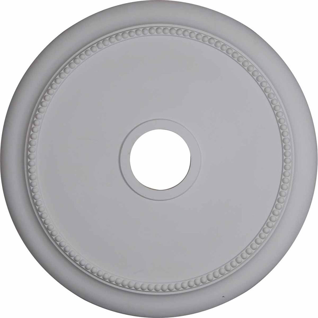 24 1/8x22OD x 4 3/8x22ID x 2 1/4x22P Hand-Painted Ultra Pure White Ceiling Medallion M6830