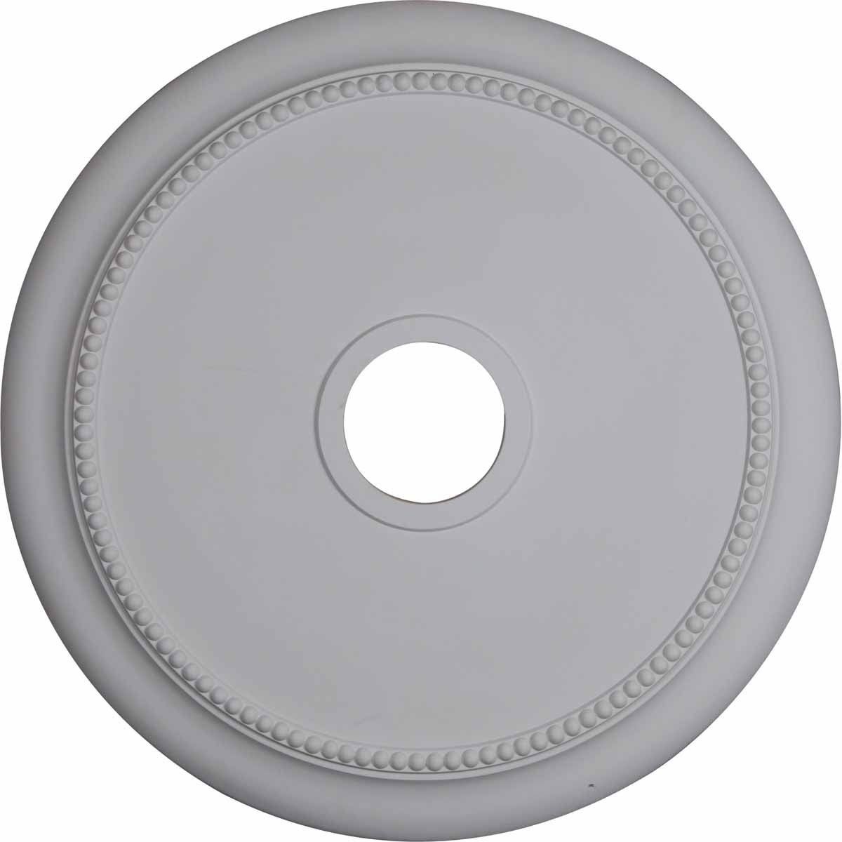 24 1/8x22OD x 4 3/8x22ID x 2 1/4x22P Hand-Painted Ultra Pure White Ceiling Medallion M6830