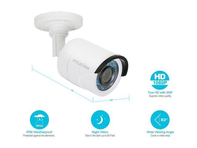 4CH 1080p HD Security Cameras Q72816