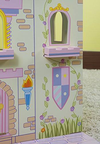 Wooden Fairytale Castle on Lazy Susan H2498