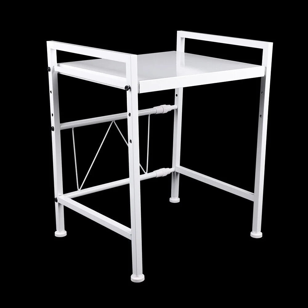 2-Tier Kitchen Storage Cart Microwave Oven Rack Stand Shelf N7640