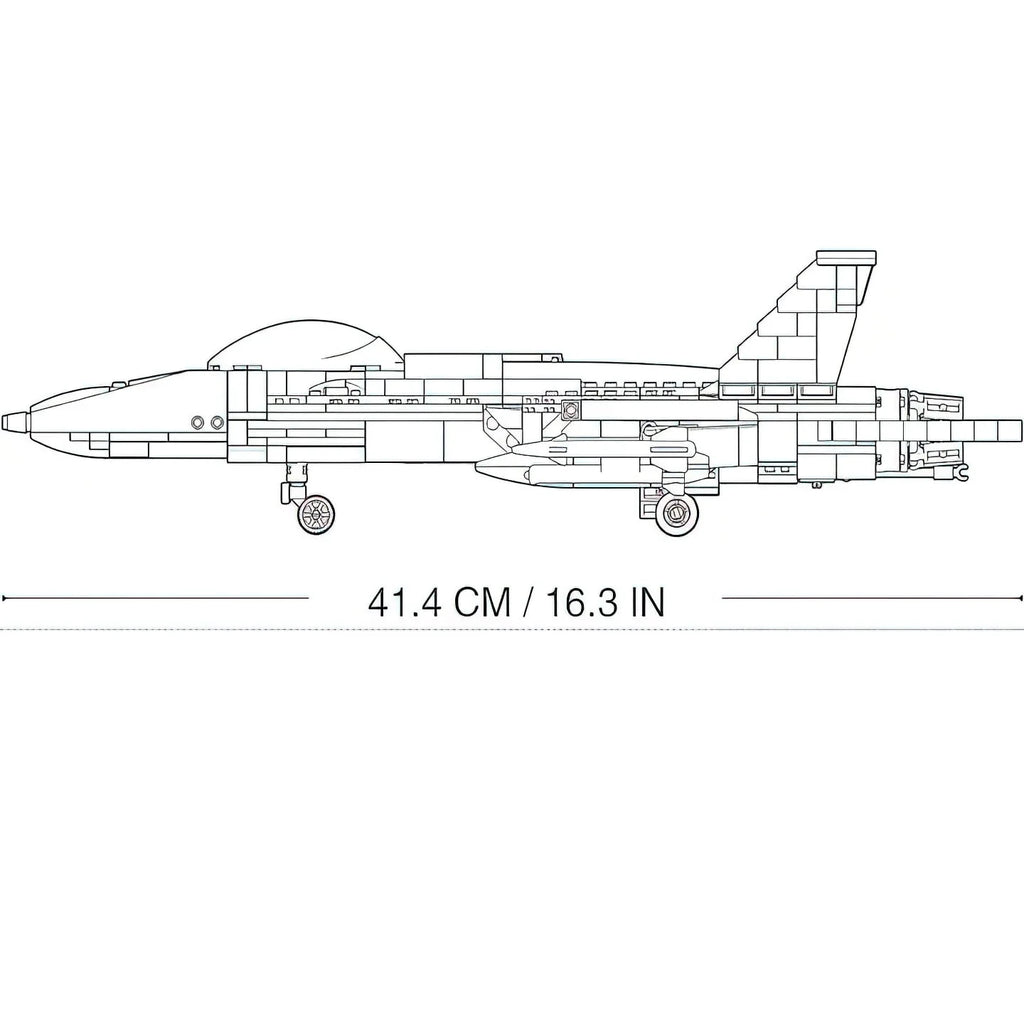 F-18 Super Hornet Fighter Jet Building Block Set Z728325