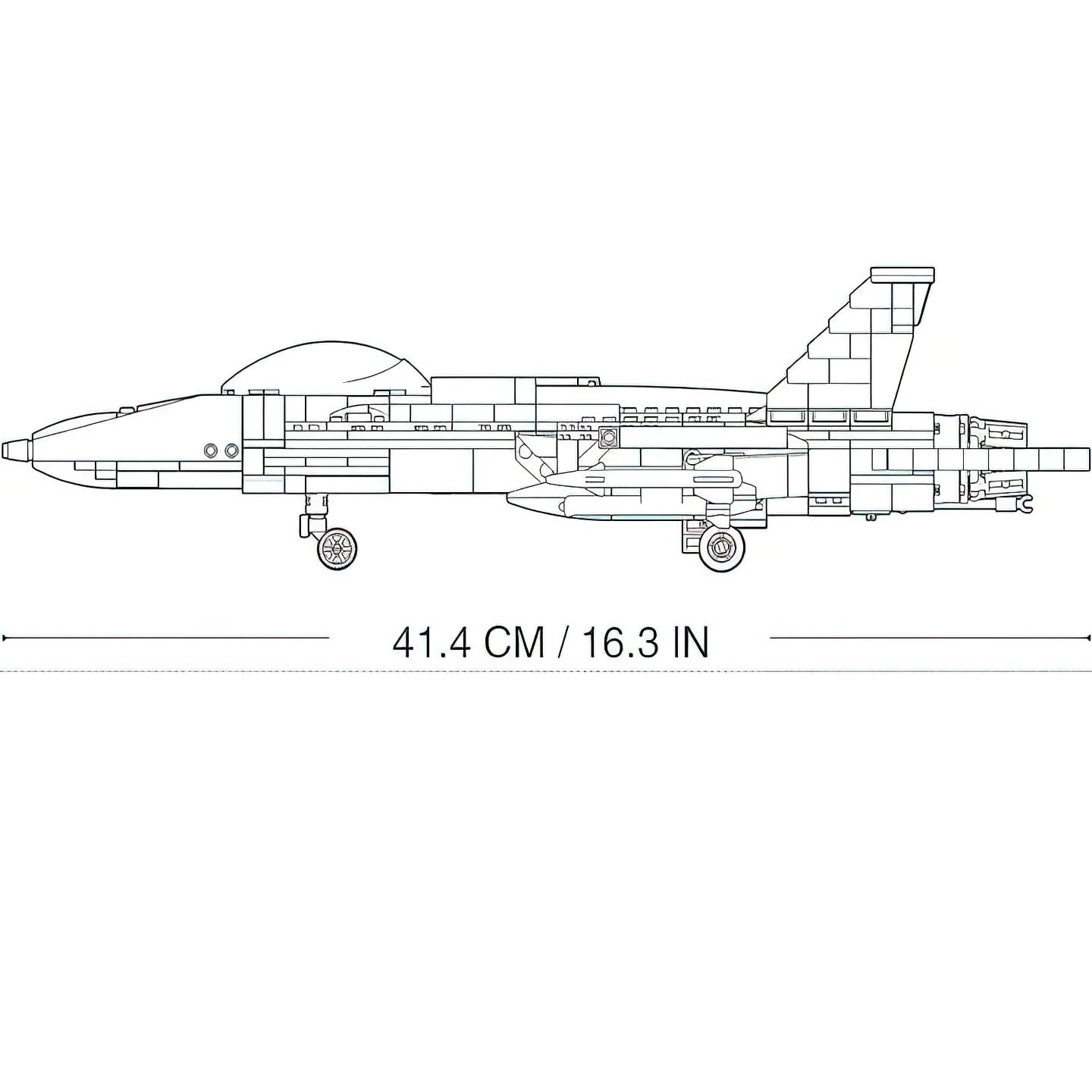 F-18 Super Hornet Fighter Jet Building Block Set Z728325