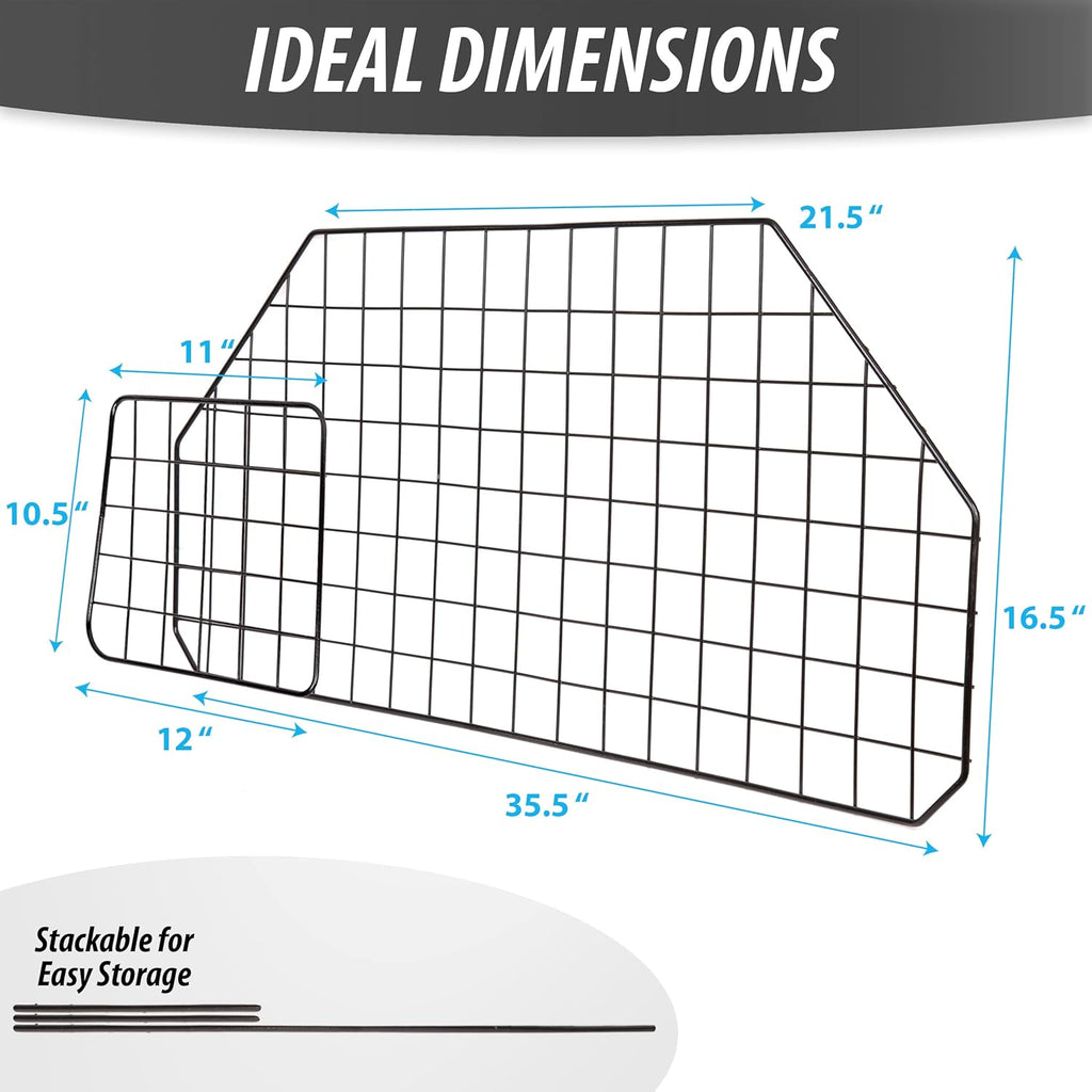 Black Heavy Duty Coated Wire Pet Barrier, Pack of 2 Z6952
